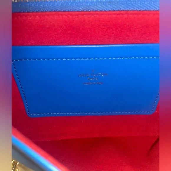 Louis Vuitton Blue and Red Monogram Women's Bag - Picture 8 of 9